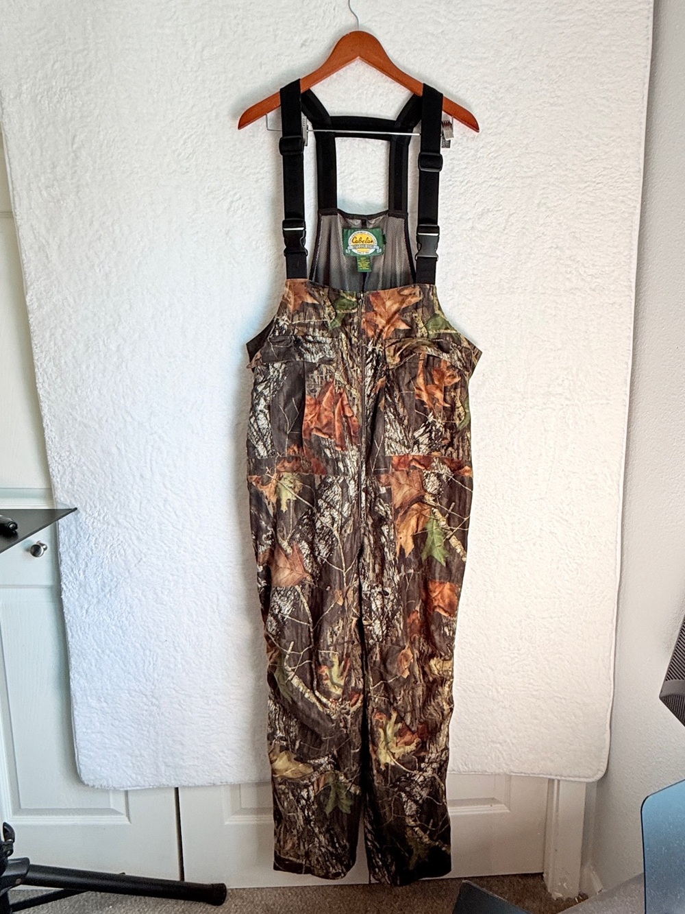 Cabela’s Mossy Oak Camo Hunting Bib Overalls Large Reg Sport Bibs